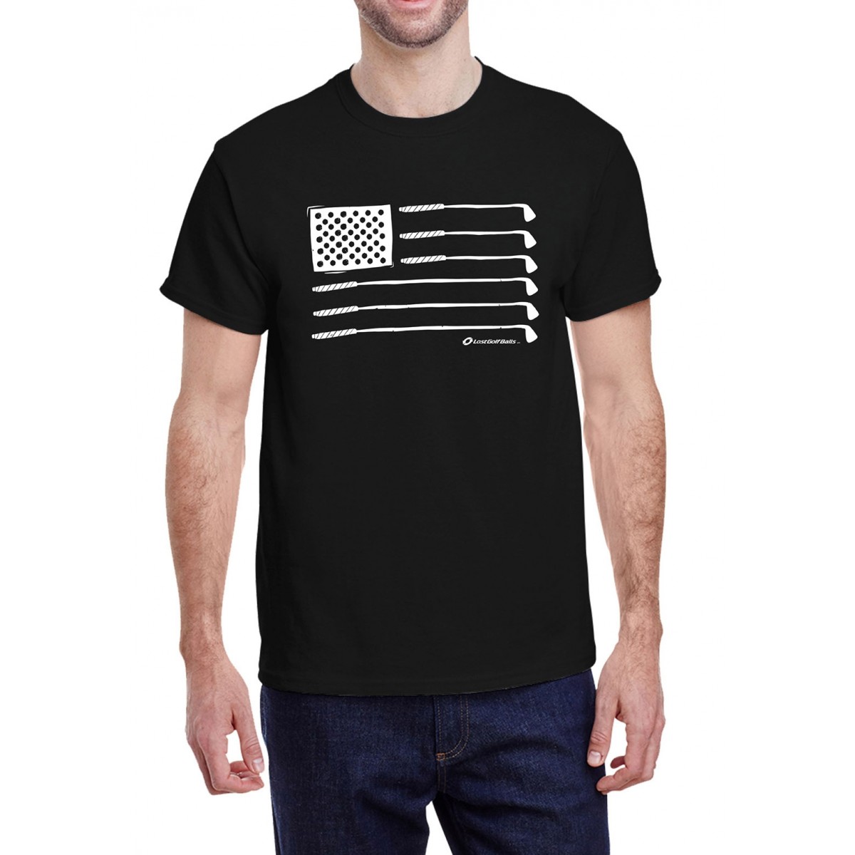 Men's American Flag Crew Neck T-Shirt