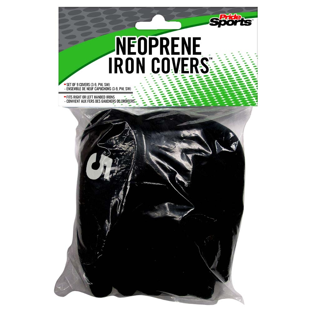 Pride Sports Neoprene Iron Head Covers (Set of 9: 3-9,PW,SW)