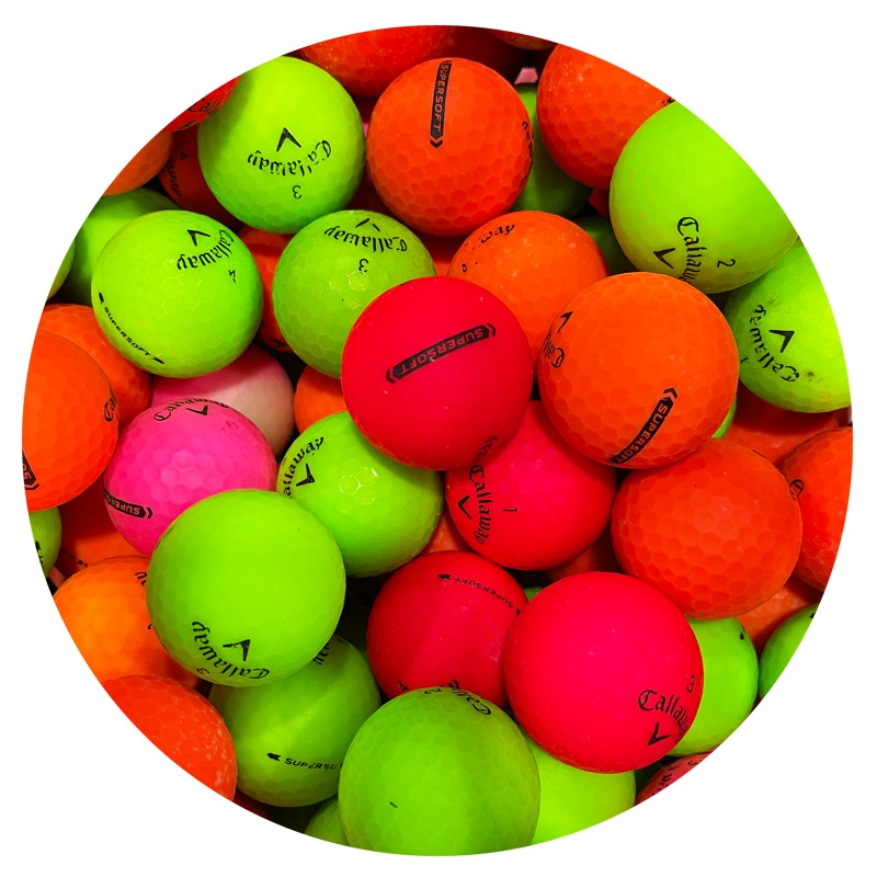 120 Pack Supersoft Matte Mix Used Golf Balls