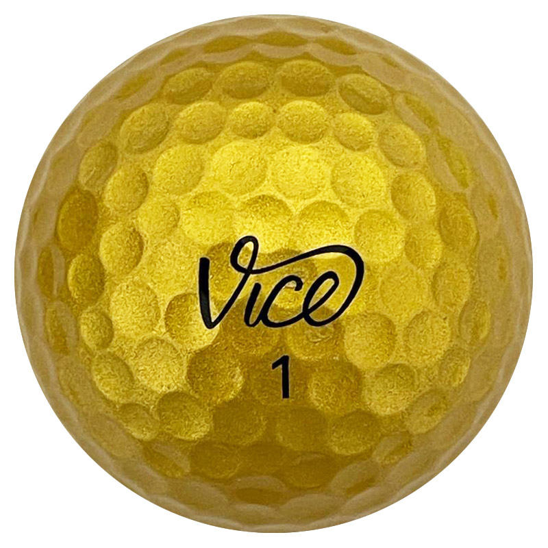 Vice Pro Plus Gold Limited Edition golf balls